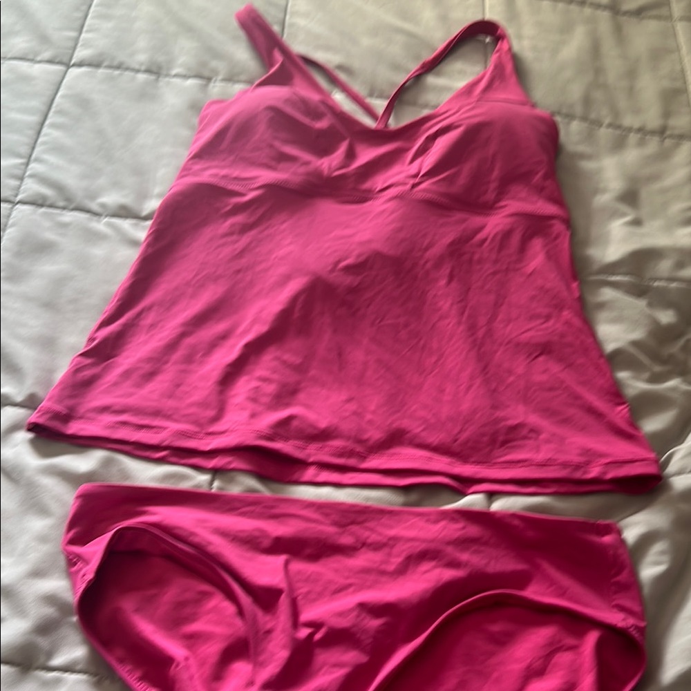 Athleta Pink Tankini